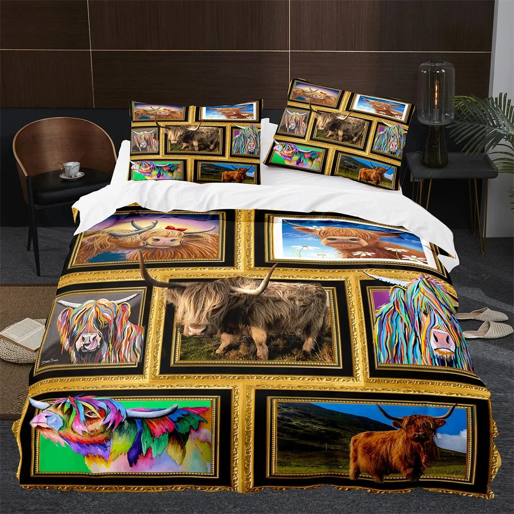 Highland Home Textiles - Highland Cow Cattle Farmhouse Animal Comfortable
