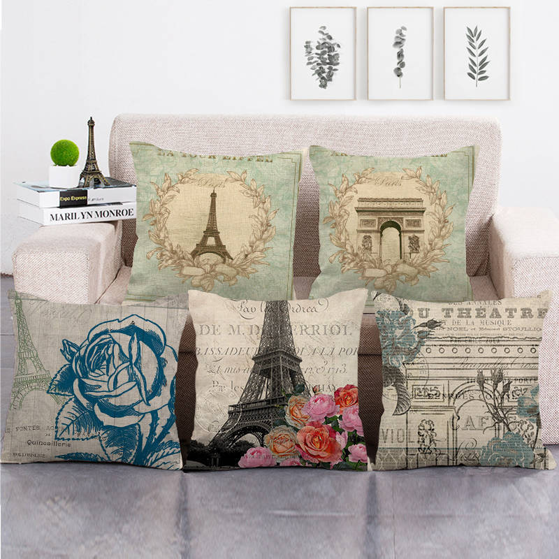 Home Textiles London - London, Paris Tower, UK Digital printing