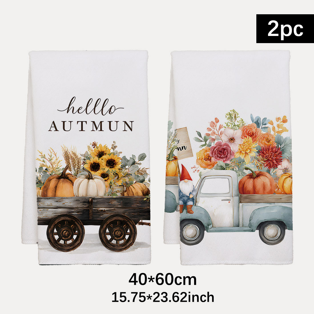 Highland Home Textiles - 40x60cm Sunflower Flower Highlands Pattern Towel