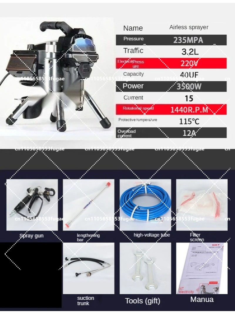 Professional 3.2L Airless Spra - огляд і ціна Home Textiles Industry