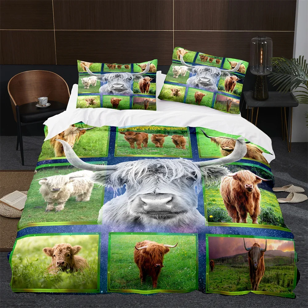 Highland Cow Cattle Farmhouse  - огляд і ціна Highland Home Textiles