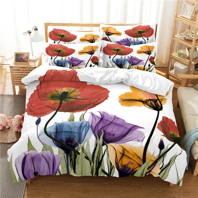 Flowers Bedding Set Duvet Cove - огляд і ціна Linen Duvet Cover