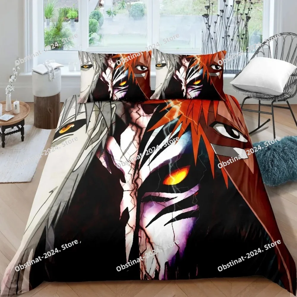 3D Bleach Kurosaki Ichigo Bedd - огляд і ціна Linen Duvet Cover
