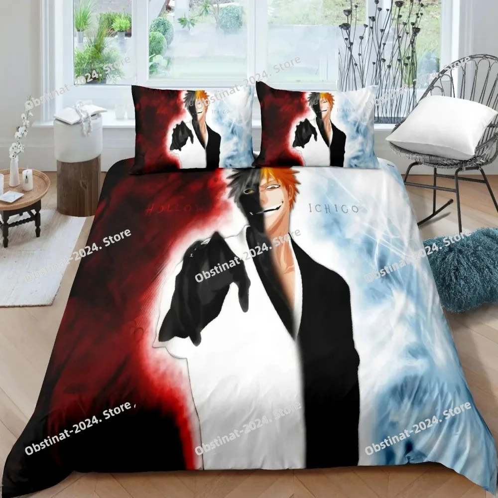 3D Bleach Kurosaki Ichigo Bedd - огляд і ціна Linen Duvet Cover