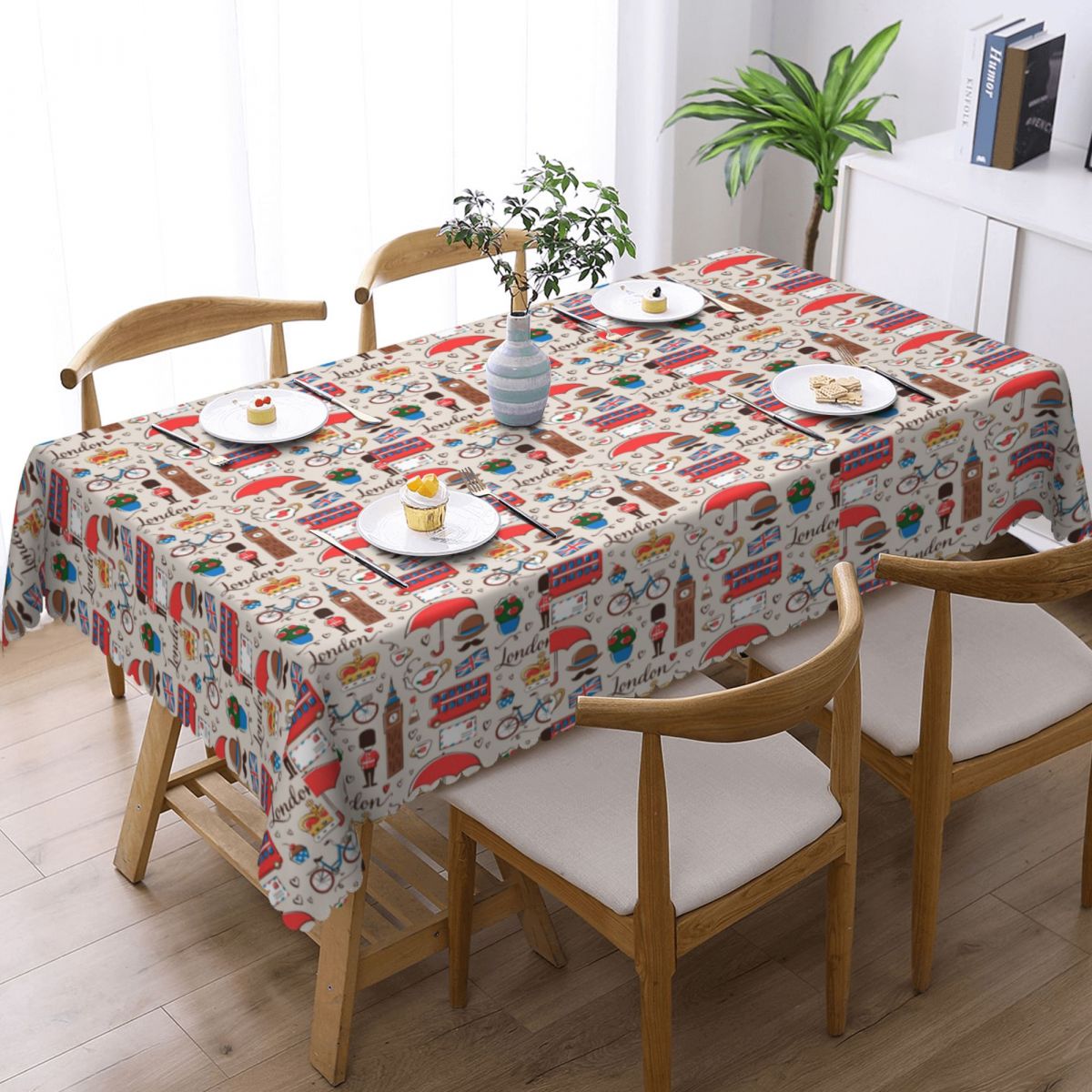 London Pattern Rectangular Tab - огляд і ціна Home Textiles London