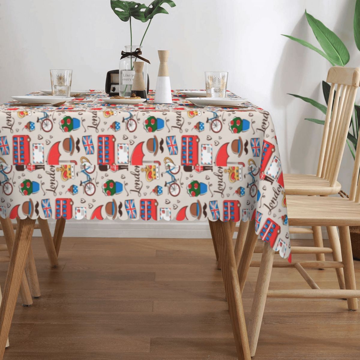 London Pattern Rectangular Tab - огляд і ціна Home Textiles London