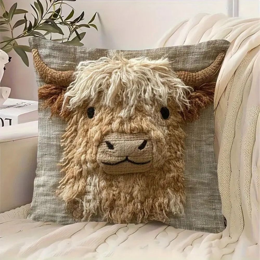 Animal Print 45cm Pillow Case  - огляд і ціна Highland Home Textiles
