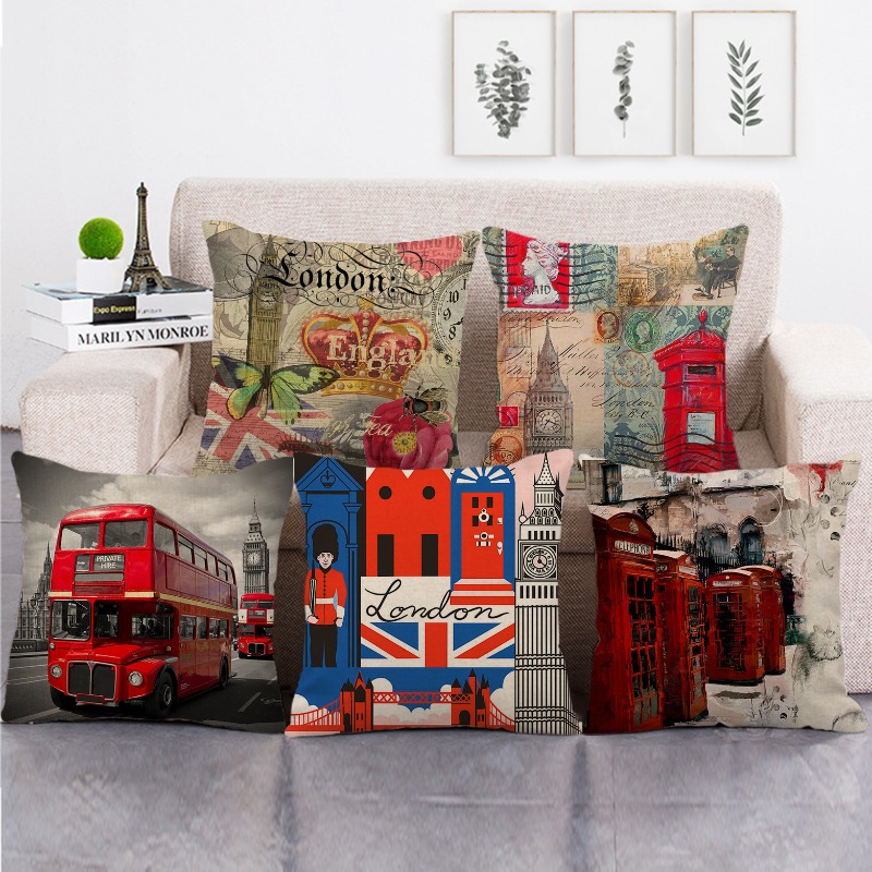 painted cityscapes of London,  - огляд і ціна Home Textiles London