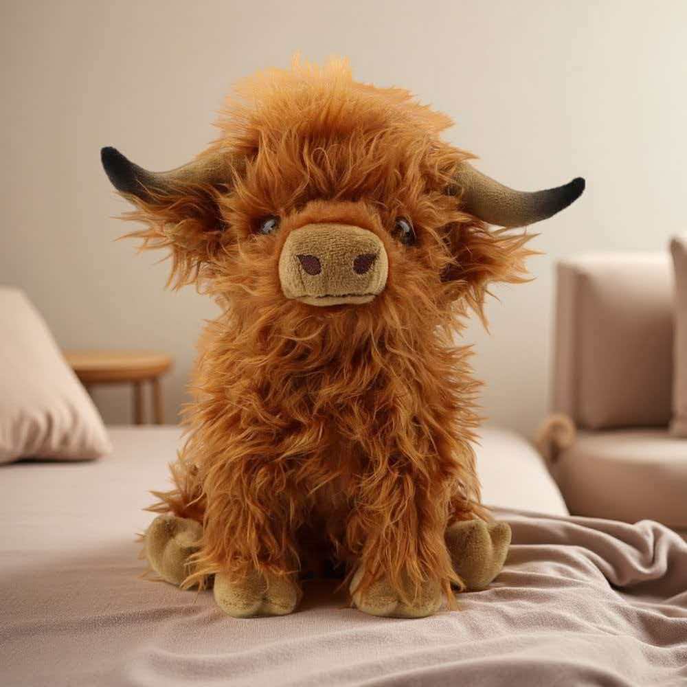 Highland Bull Simulation Plush - огляд і ціна Highland Home Textiles