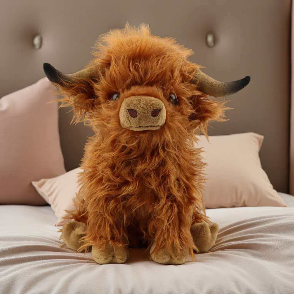 Highland Bull Simulation Plush - огляд і ціна Highland Home Textiles
