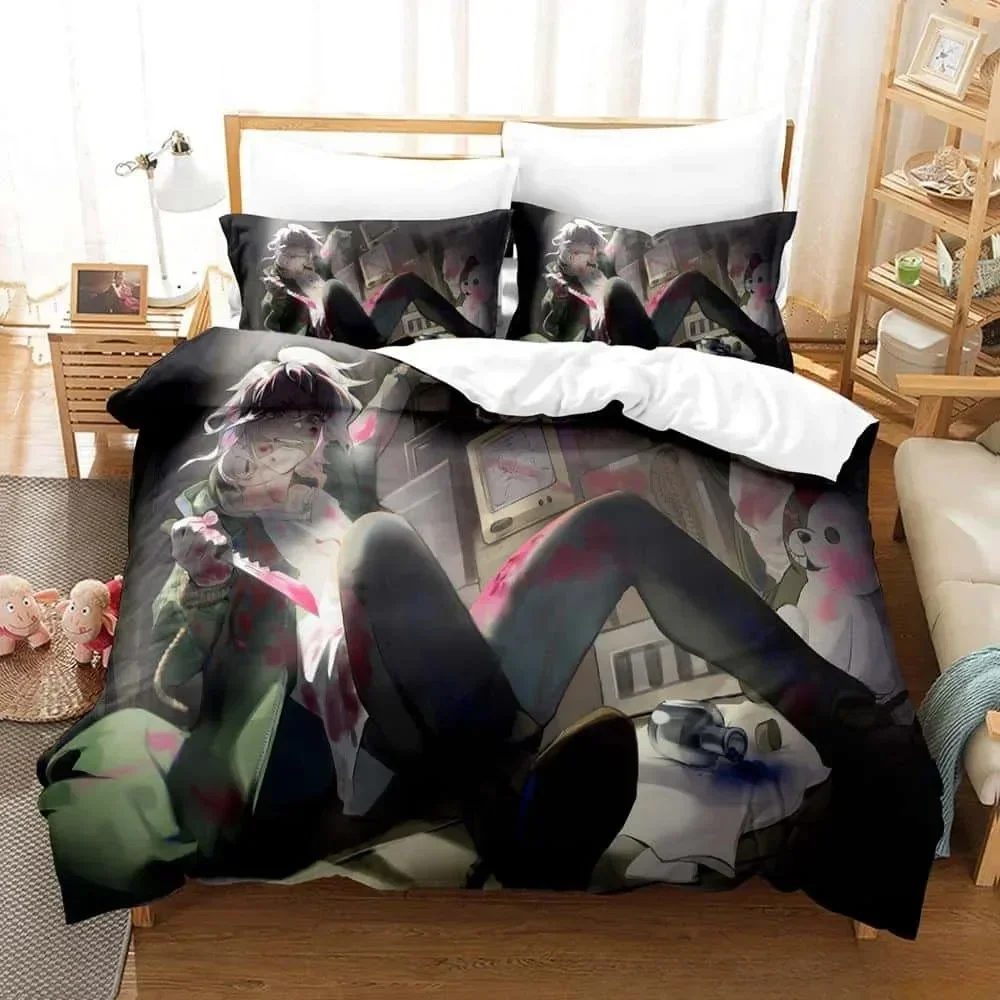 3D Danganronpa V3 Y2k Girls co - огляд і ціна Linen Duvet Cover