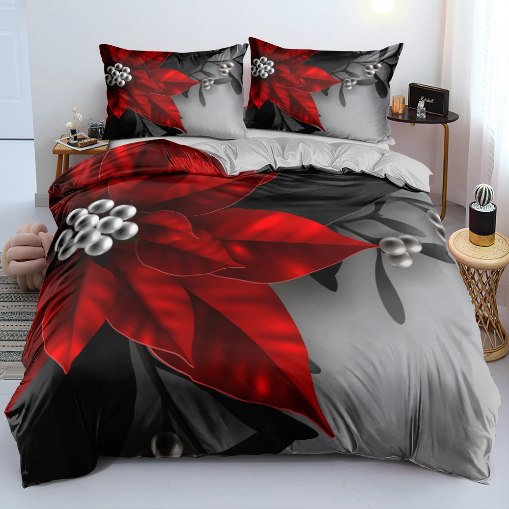 3D Floral Bedding Set Duvet/Qu - огляд і ціна Linen Duvet Cover