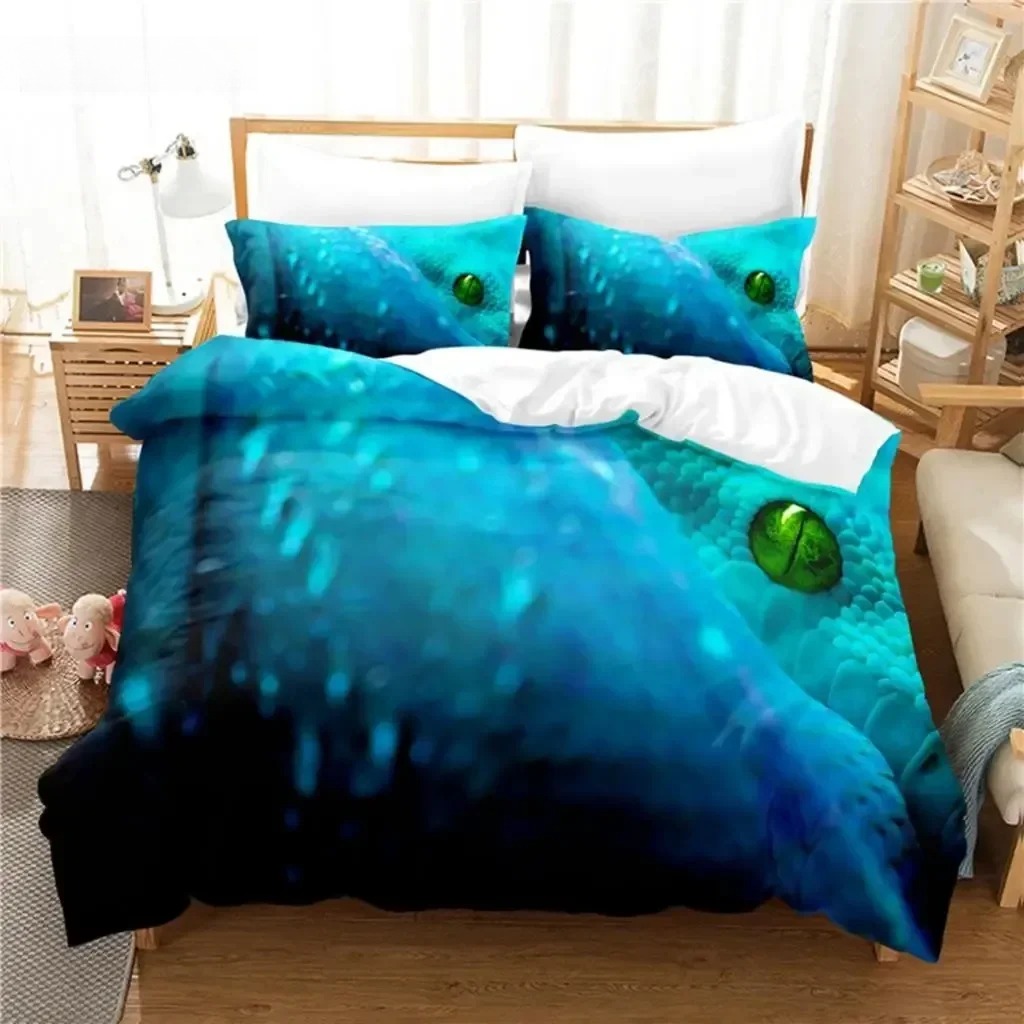 Green Snake Bedding Set Duvet  - огляд і ціна Linen Duvet Cover