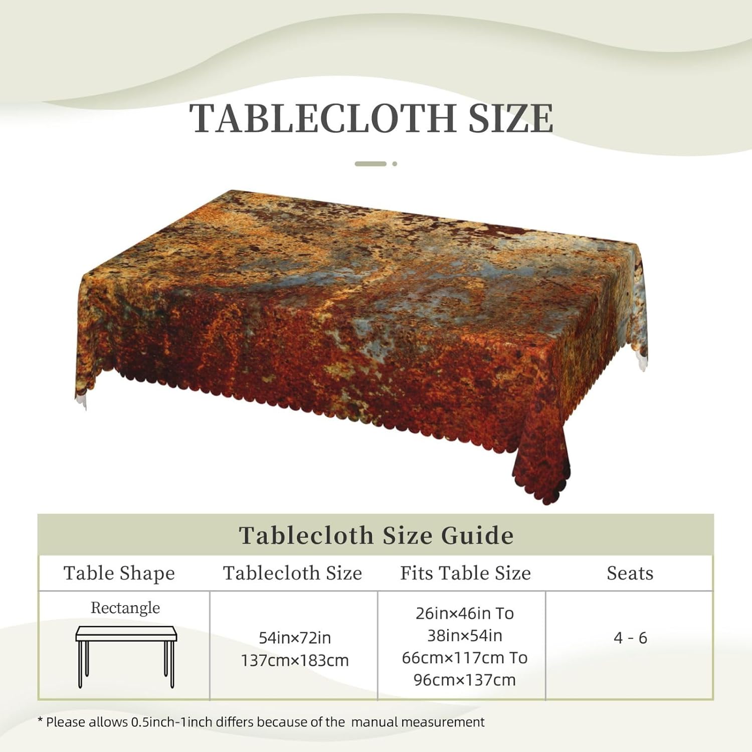 Industrial Brown Rust Metal Ta - огляд і ціна Home Textiles Industry