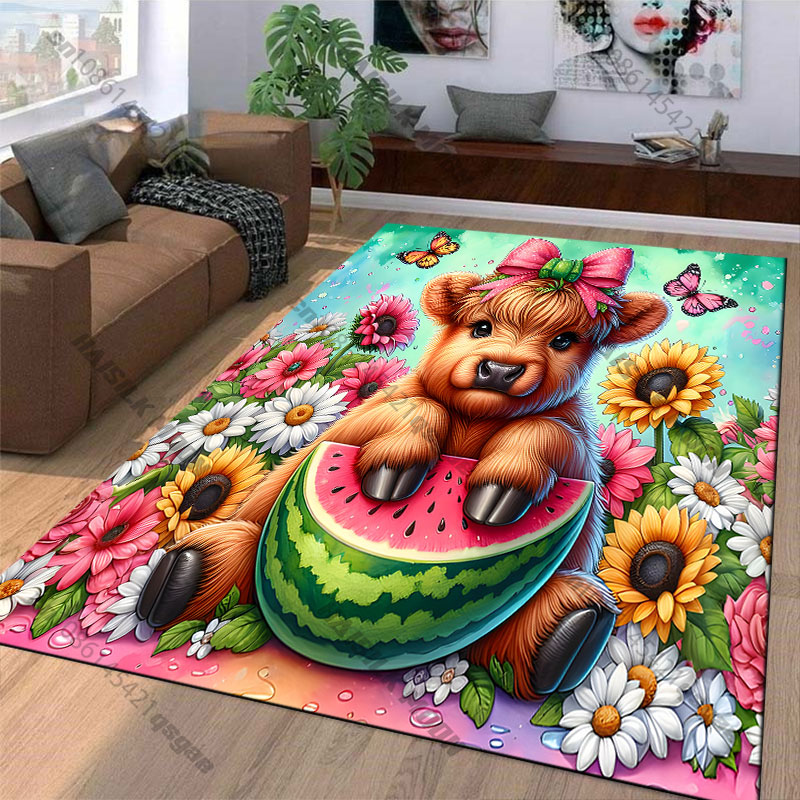 Highland calf flowers wooden b - огляд і ціна Highland Home Textiles