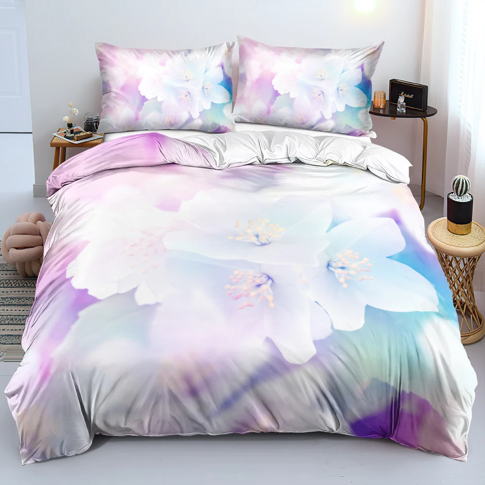 3D Design Flowers Duvet Cover  - огляд і ціна Linen Duvet Cover